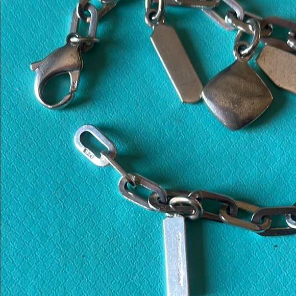 Retired Tiffany & Co. Sterling Silver Charm Bracelet: tags and ball charms - Picture 4 of 5